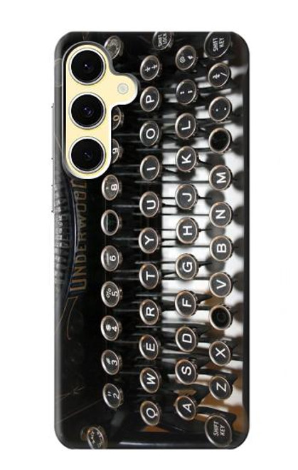 S0620 Typewriter Hülle Schutzhülle Taschen für Samsung Galaxy S24 FE