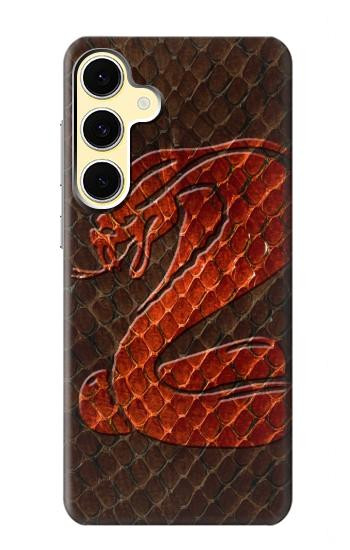 S0663 Cobra Snake Skin Hülle Schutzhülle Taschen für Samsung Galaxy S24 FE