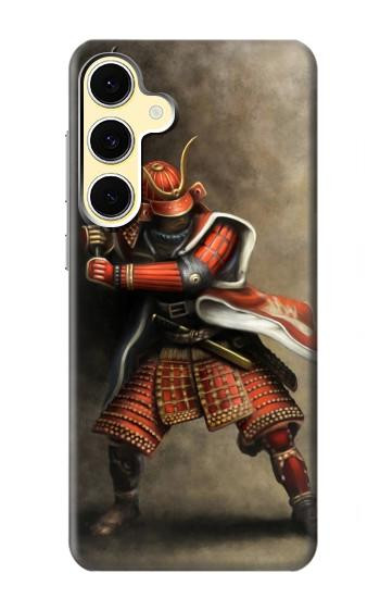 S0796 Japan Red Samurai Hülle Schutzhülle Taschen für Samsung Galaxy S24 FE