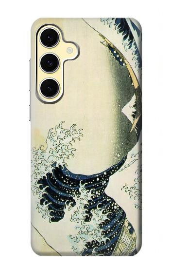 S1040 Hokusai The Great Wave of Kanagawa Hülle Schutzhülle Taschen für Samsung Galaxy S24 FE