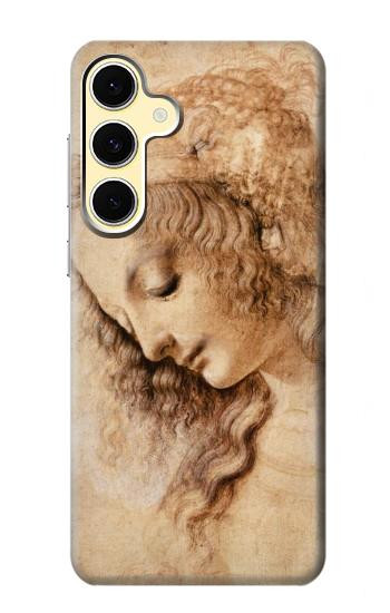 S1045 Leonardo da Vinci Woman's Head Hülle Schutzhülle Taschen für Samsung Galaxy S24 FE