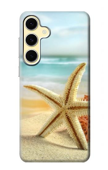 S1117 Starfish on the Beach Hülle Schutzhülle Taschen für Samsung Galaxy S24 FE