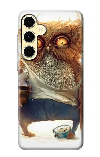 S1133 Wake up Owl Hülle Schutzhülle Taschen für Samsung Galaxy S24 FE