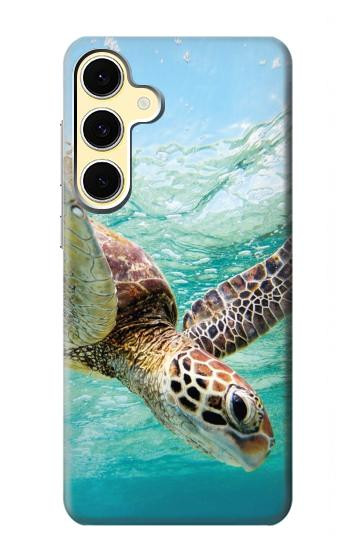 S1377 Ocean Sea Turtle Hülle Schutzhülle Taschen für Samsung Galaxy S24 FE
