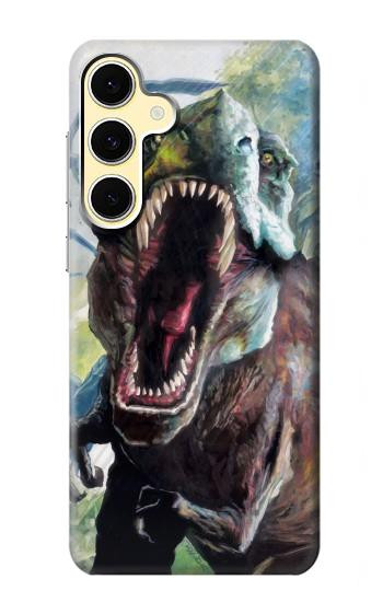 S1453 Trex Tyrannosaurus Rex Dinosaur Hülle Schutzhülle Taschen für Samsung Galaxy S24 FE