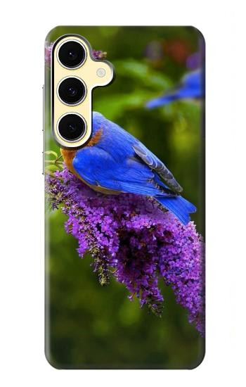 S1565 Bluebird of Happiness Blue Bird Hülle Schutzhülle Taschen für Samsung Galaxy S24 FE