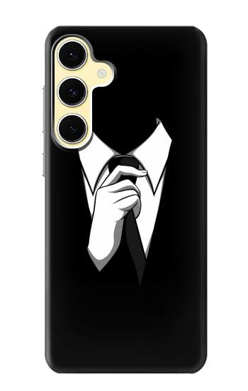 S1591 Anonymous Man in Black Suit Hülle Schutzhülle Taschen für Samsung Galaxy S24 FE