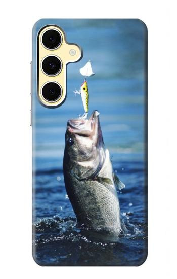 S1594 Bass Fishing Hülle Schutzhülle Taschen für Samsung Galaxy S24 FE
