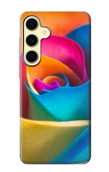 S1671 Rainbow Colorful Rose Hülle Schutzhülle Taschen für Samsung Galaxy S24 FE