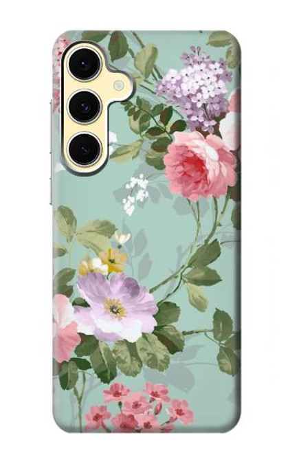 S2178 Flower Floral Art Painting Hülle Schutzhülle Taschen für Samsung Galaxy S24 FE