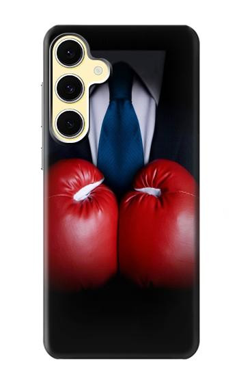 S2261 Businessman Black Suit With Boxing Gloves Hülle Schutzhülle Taschen für Samsung Galaxy S24 FE
