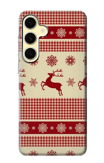 S2310 Christmas Snow Reindeers Hülle Schutzhülle Taschen für Samsung Galaxy S24 FE
