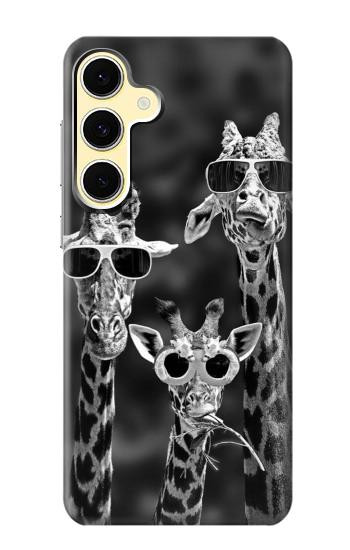 S2327 Giraffes With Sunglasses Hülle Schutzhülle Taschen für Samsung Galaxy S24 FE