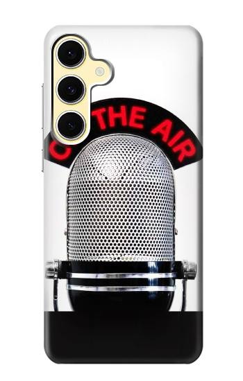 S2381 Vintage Radio Microphone On The Air Hülle Schutzhülle Taschen für Samsung Galaxy S24 FE