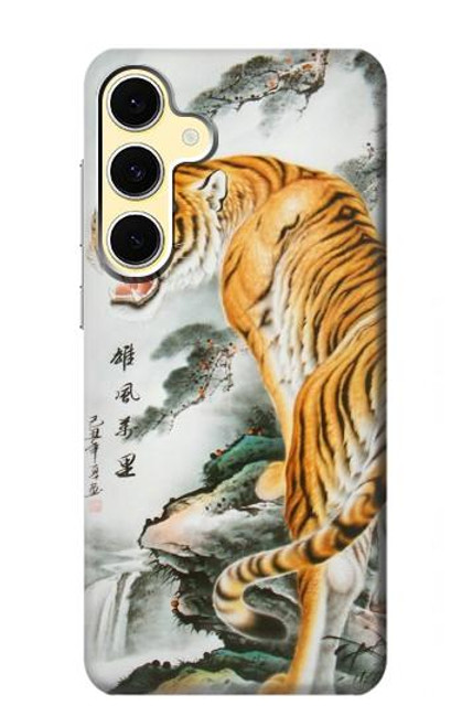 S2750 Oriental Chinese Tiger Painting Hülle Schutzhülle Taschen für Samsung Galaxy S24 FE