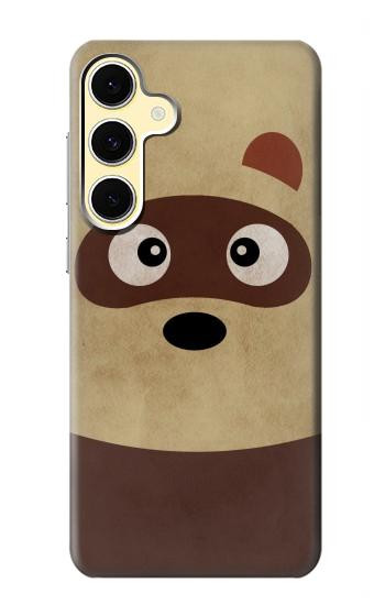 S2825 Cute Cartoon Raccoon Hülle Schutzhülle Taschen für Samsung Galaxy S24 FE