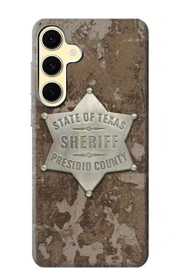 S2868 Texas Presidio County Sheriff Badge Hülle Schutzhülle Taschen für Samsung Galaxy S24 FE