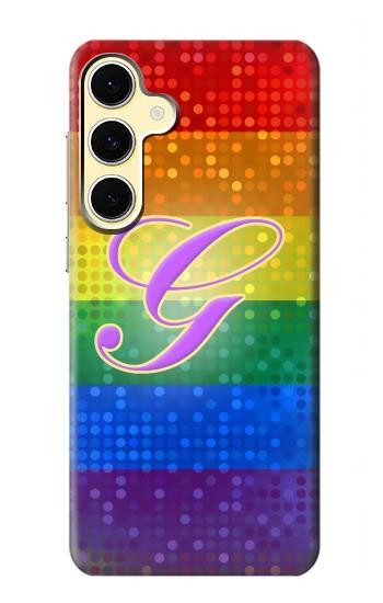 S2899 Rainbow LGBT Gay Pride Flag Hülle Schutzhülle Taschen für Samsung Galaxy S24 FE