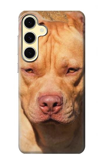 S2903 American Pitbull Dog Hülle Schutzhülle Taschen für Samsung Galaxy S24 FE