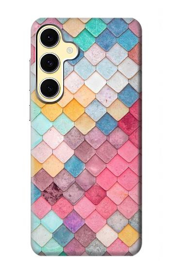 S2947 Candy Minimal Pastel Colors Hülle Schutzhülle Taschen für Samsung Galaxy S24 FE