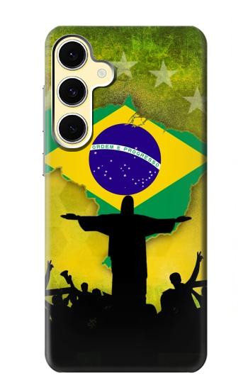 S2981 Brazil Football Soccer Hülle Schutzhülle Taschen für Samsung Galaxy S24 FE