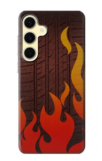 S2988 Rally Car Tire Fire Hülle Schutzhülle Taschen für Samsung Galaxy S24 FE