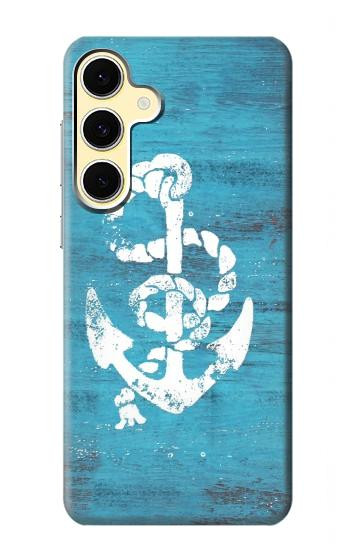 S3053 Marine Anchor Blue Hülle Schutzhülle Taschen für Samsung Galaxy S24 FE