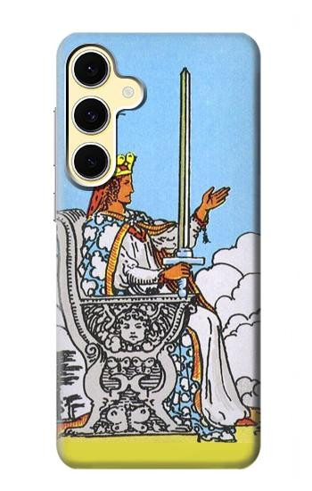 S3068 Tarot Card Queen of Swords Hülle Schutzhülle Taschen für Samsung Galaxy S24 FE