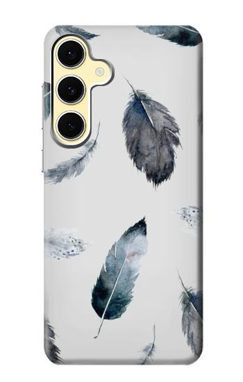 S3085 Feather Paint Pattern Hülle Schutzhülle Taschen für Samsung Galaxy S24 FE