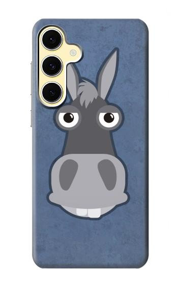 S3271 Donkey Cartoon Hülle Schutzhülle Taschen für Samsung Galaxy S24 FE