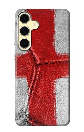 S3316 England Flag Vintage Football Graphic Hülle Schutzhülle Taschen für Samsung Galaxy S24 FE