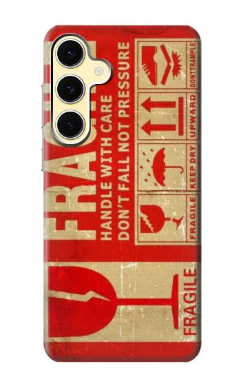 S3552 Vintage Fragile Label Art Hülle Schutzhülle Taschen für Samsung Galaxy S24 FE