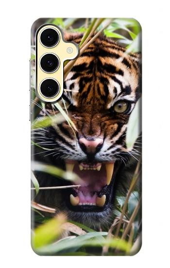 S3838 Barking Bengal Tiger Hülle Schutzhülle Taschen für Samsung Galaxy S24 FE