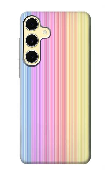 S3849 Colorful Vertical Colors Hülle Schutzhülle Taschen für Samsung Galaxy S24 FE