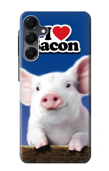 S0608 I Love Bacon Cute Baby Pig Hülle Schutzhülle Taschen für Samsung Galaxy A16 5G