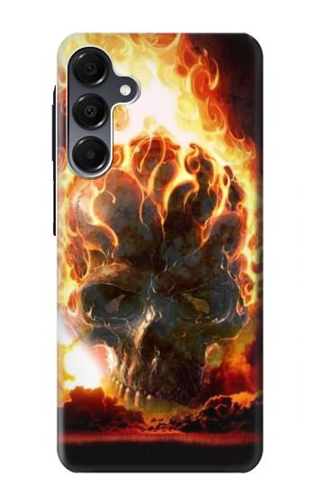 S0863 Hell Fire Skull Hülle Schutzhülle Taschen für Samsung Galaxy A16 5G