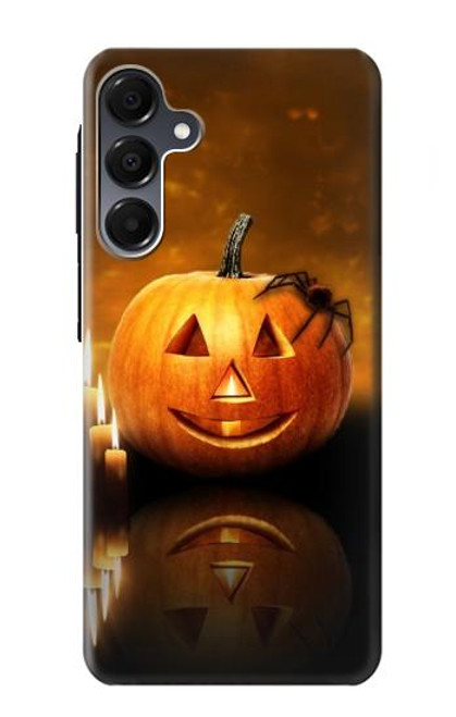 S1083 Pumpkin Spider Candles Halloween Hülle Schutzhülle Taschen für Samsung Galaxy A16 5G