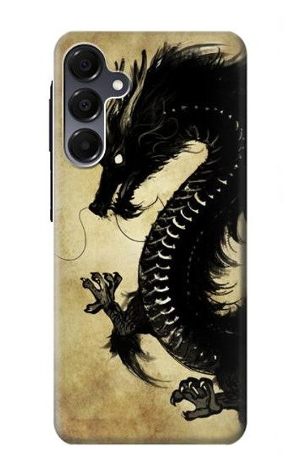 S1482 Black Dragon Painting Hülle Schutzhülle Taschen für Samsung Galaxy A16 5G