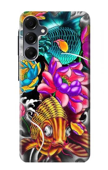 S1630 Fish Japanese Oriental Tattoo Hülle Schutzhülle Taschen für Samsung Galaxy A16 5G