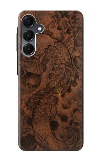 S3405 Fish Tattoo Leather Graphic Print Hülle Schutzhülle Taschen für Samsung Galaxy A16 5G