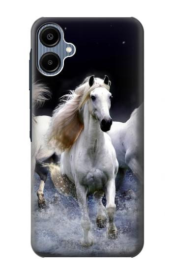 S0246 White Horse Hülle Schutzhülle Taschen für Samsung Galaxy A06
