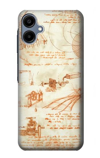 S0566 Technical Drawing Da Vinci Hülle Schutzhülle Taschen für Samsung Galaxy A06