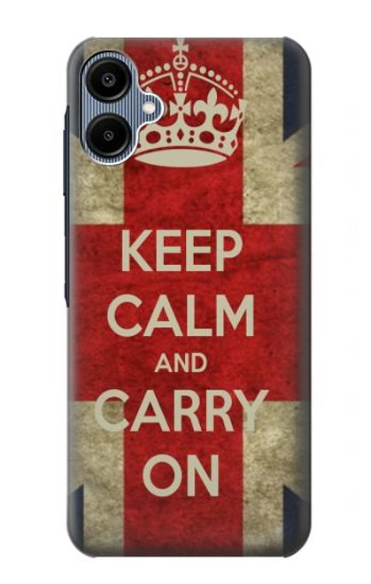 S0674 Keep Calm and Carry On Hülle Schutzhülle Taschen für Samsung Galaxy A06