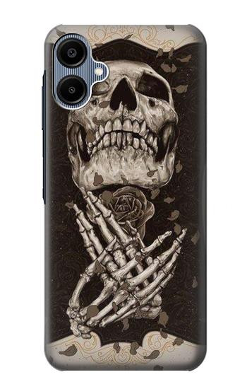 S1676 Skull Rose Hülle Schutzhülle Taschen für Samsung Galaxy A06