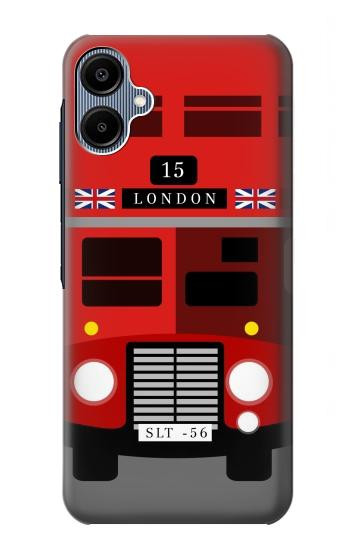 S2058 England British Double Decker Bus Hülle Schutzhülle Taschen für Samsung Galaxy A06