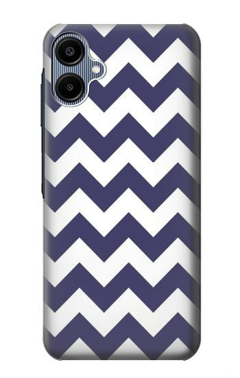 S2345 Navy Blue Shavron Zig Zag Pattern Hülle Schutzhülle Taschen für Samsung Galaxy A06