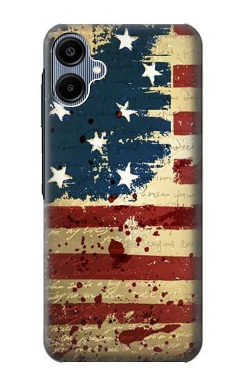 S2349 Old American Flag Hülle Schutzhülle Taschen für Samsung Galaxy A06