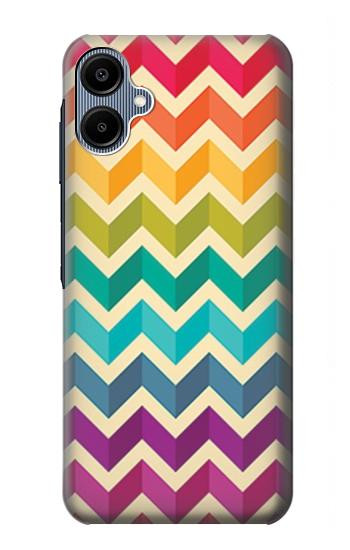 S2362 Rainbow Colorful Shavron Zig Zag Pattern Hülle Schutzhülle Taschen für Samsung Galaxy A06
