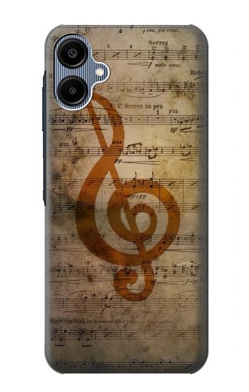 S2368 Sheet Music Notes Hülle Schutzhülle Taschen für Samsung Galaxy A06