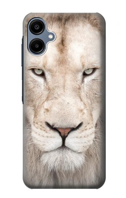 S2399 White Lion Face Hülle Schutzhülle Taschen für Samsung Galaxy A06